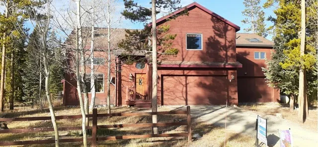 a front view of a house