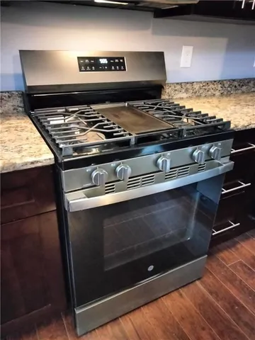 a close view of stove top oven