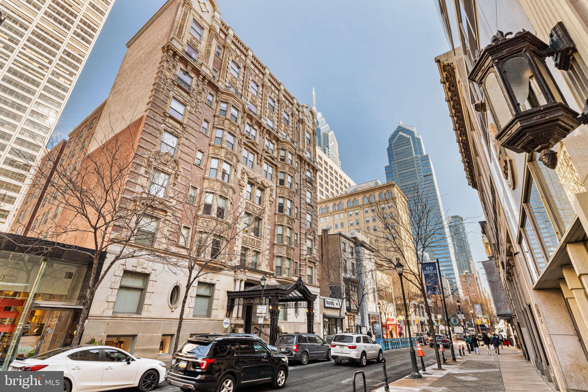 1811 Chestnut Street, Unit 701 Philadelphia, PA 19103 - Photo 26 of 26 a view of a building with a street