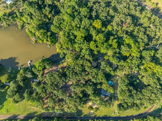 a view of a small yard