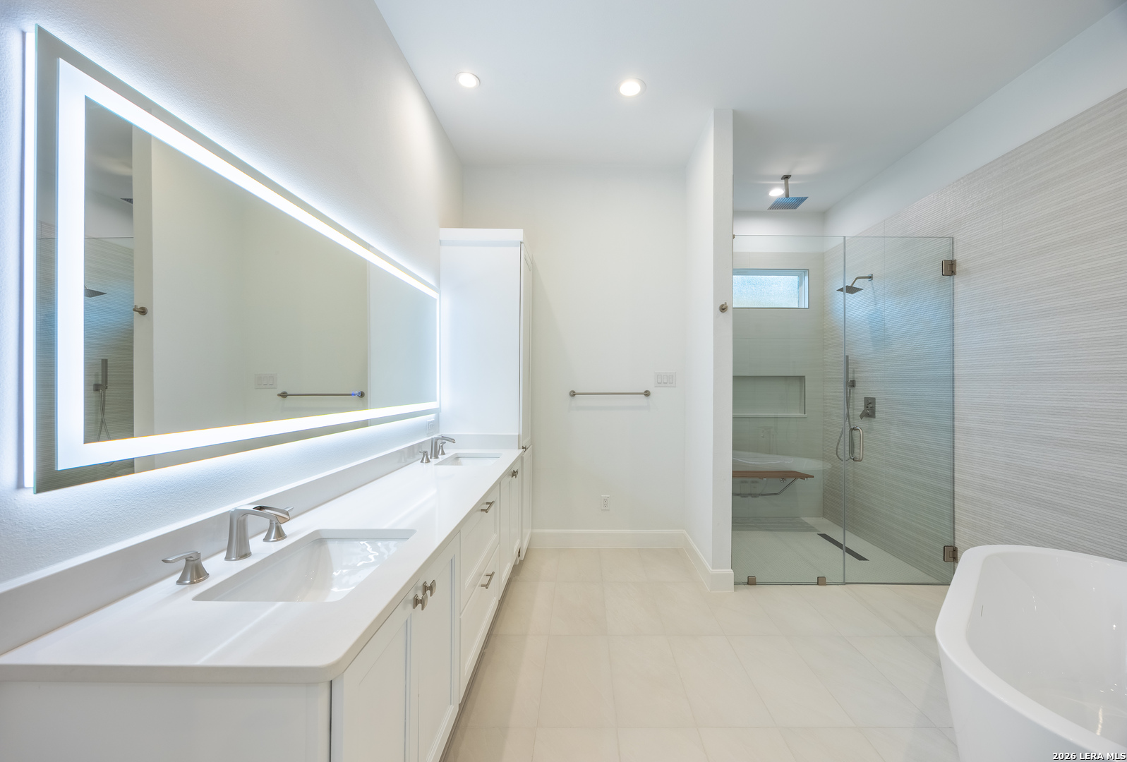 8221 Old Austin Road Selma, TX 78154 - Photo 20 of 28 a bathroom with a bathtub shower sink mirror and toilet