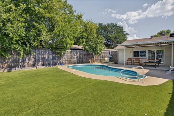 6331 North Jim Miller Road Dallas, TX 75228 - Photo 21 of 28 View of pool featuring a fenced backyard and a patio area