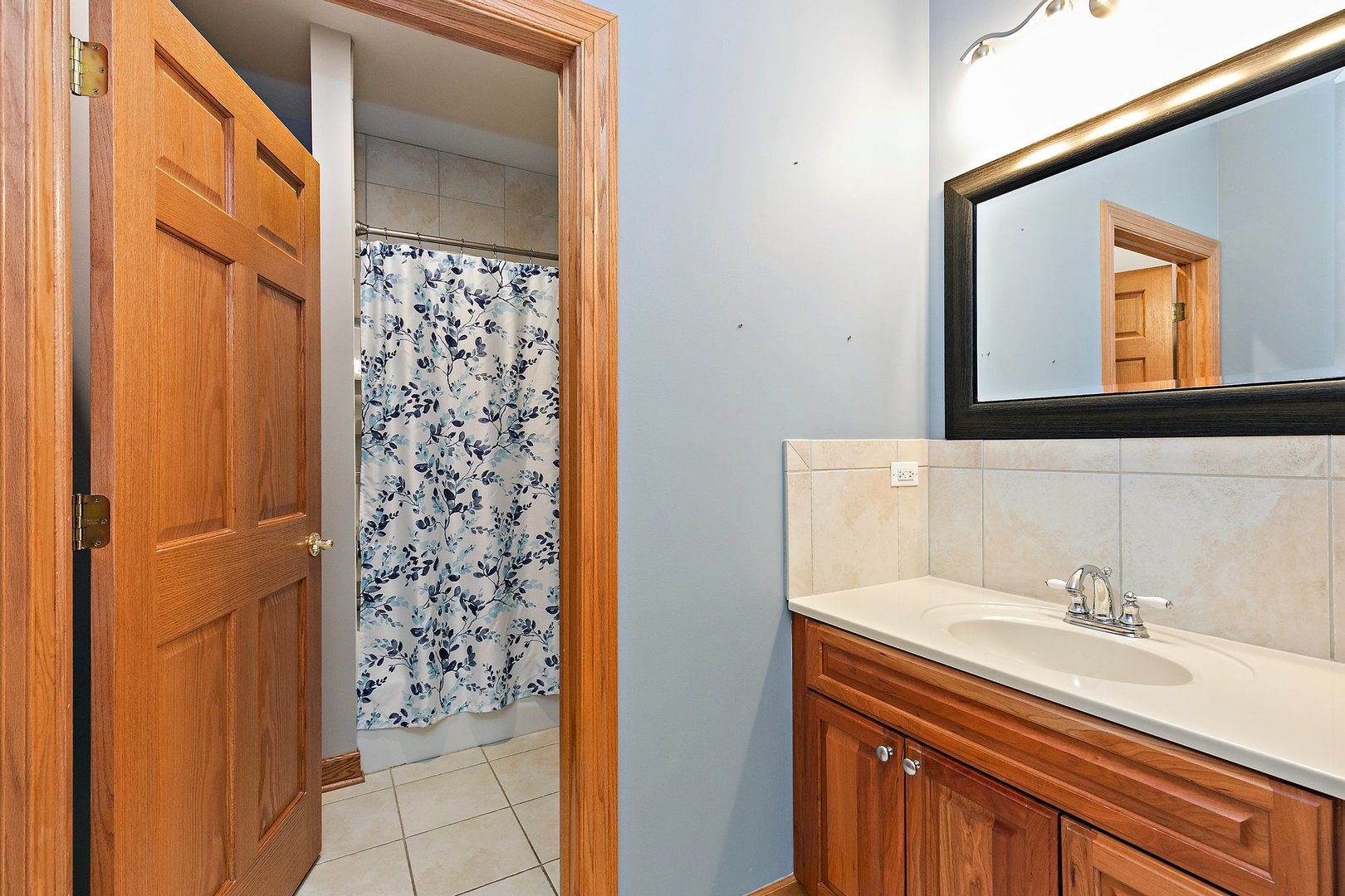 550 Maplewood Road Somonauk, IL 60552 - Photo 50 of 91 a bathroom with a sink a vanity and a mirror
