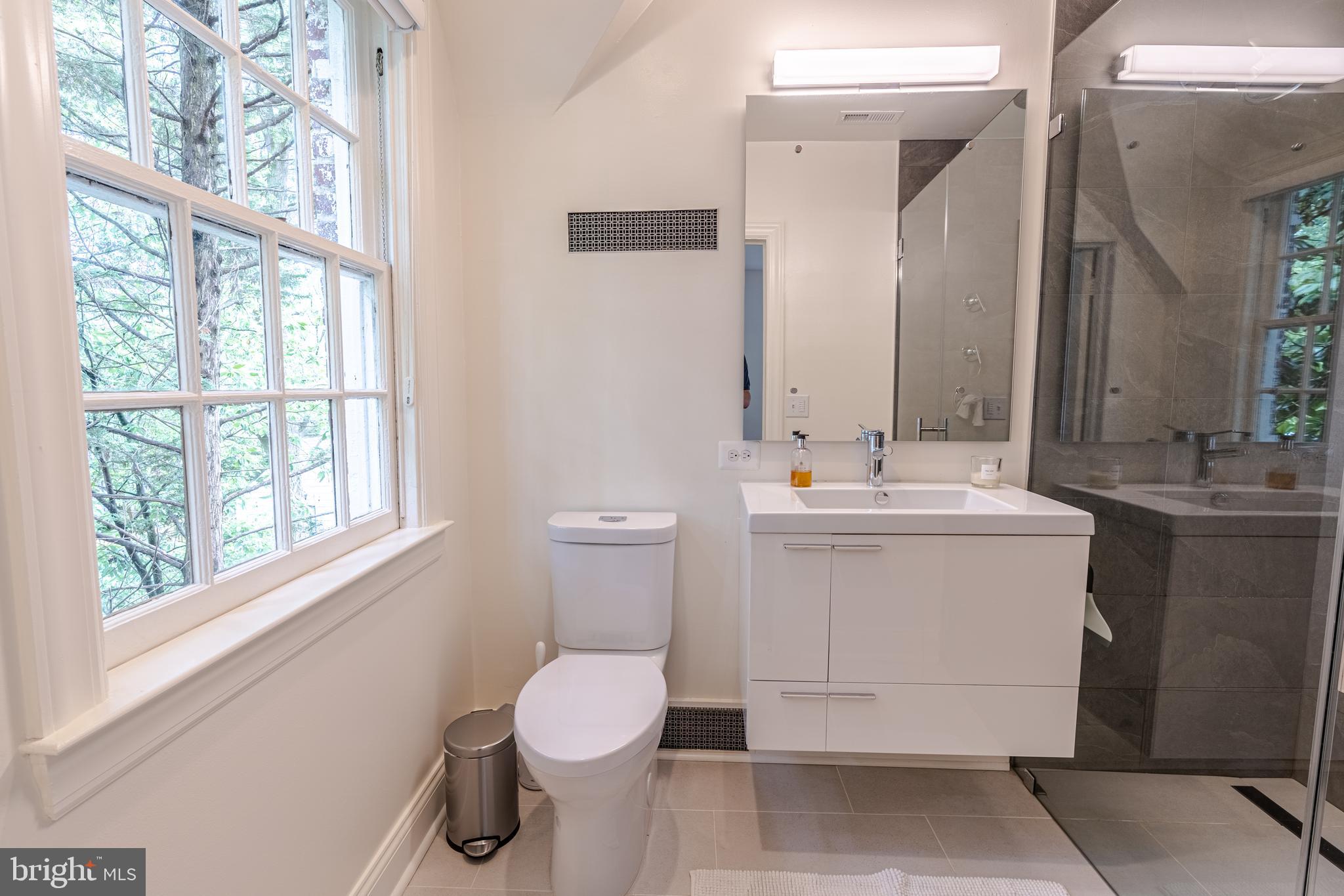 323 Tunbridge Road Baltimore, MD 21212 - Photo 21 of 53 Owners Bath with designer tile shower