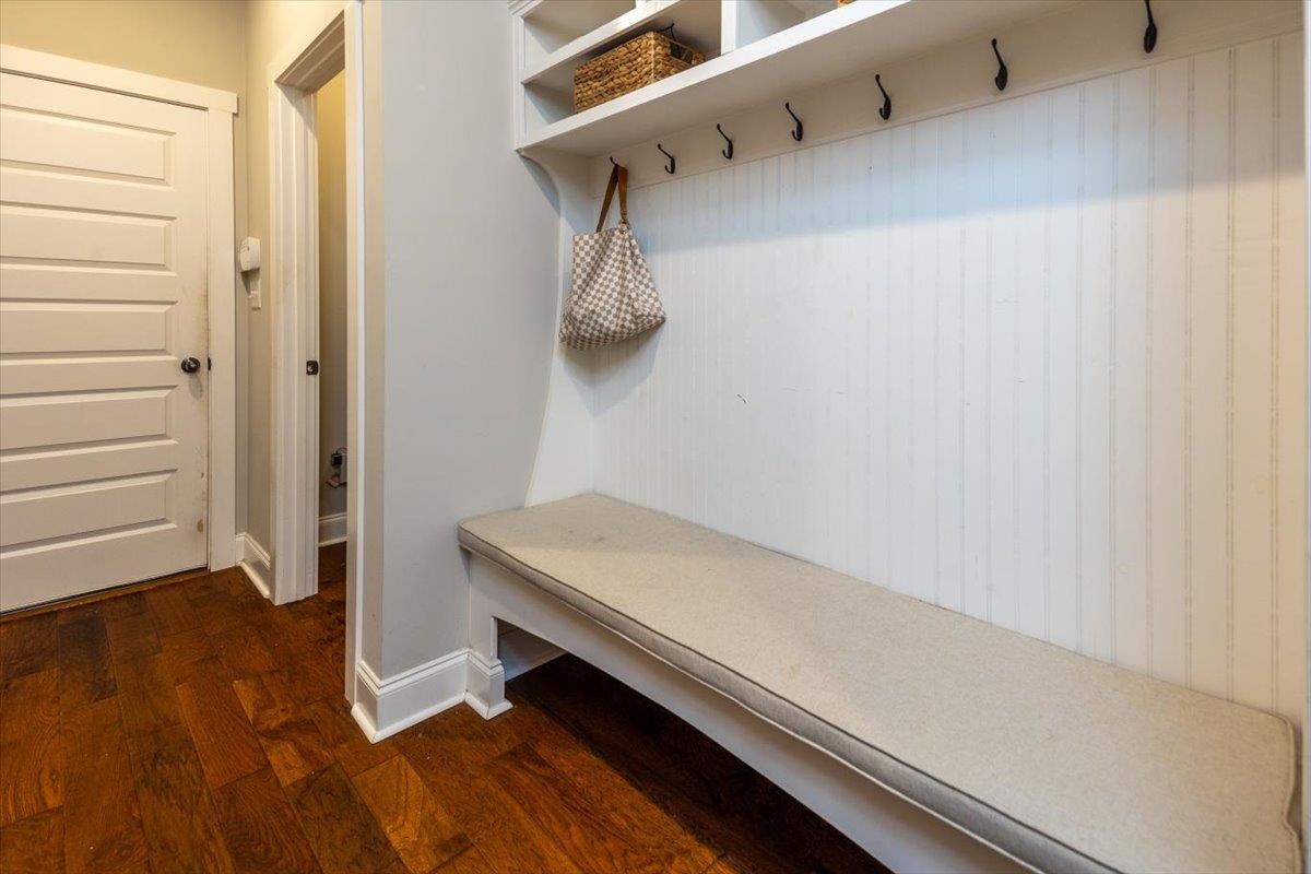 608 Cypress Run Cove Collierville, TN 38017 - Photo 30 of 40 Mudroom featuring dark wood-style floors and baseboards