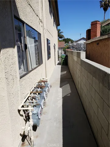 a view of balcony with seating space