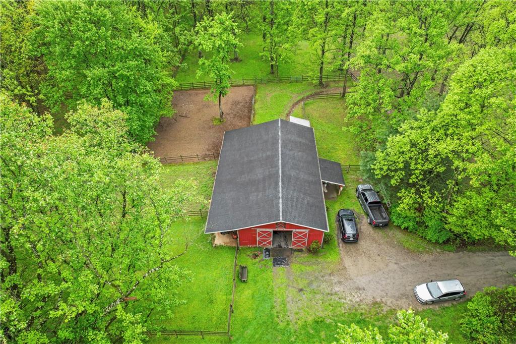 952 Bush Road New Alexandria, PA 15670 - Photo 47 of 50 View of the Barn with Paddocks and Pastures.
