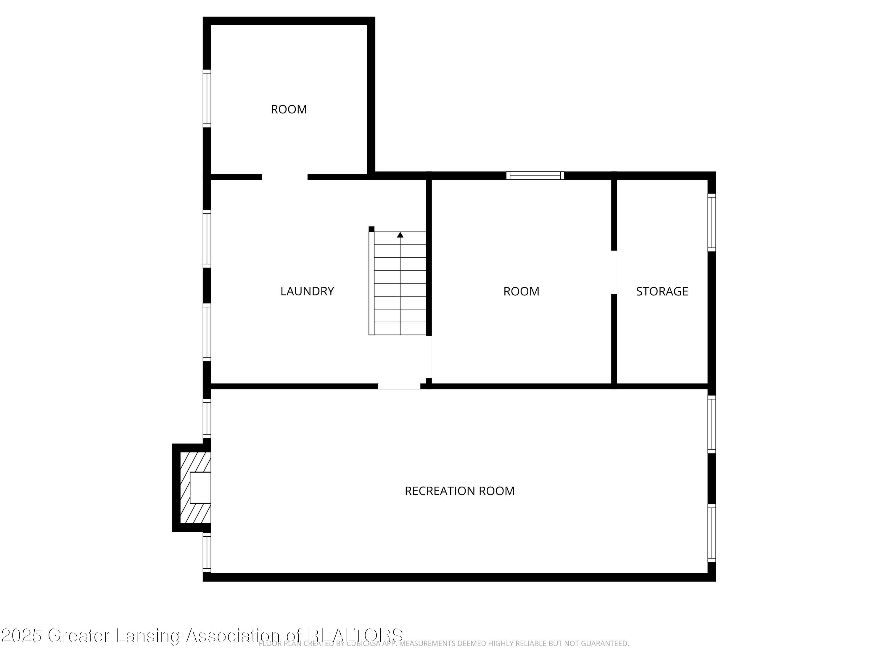 535 Riley Street Lansing, MI 48910 - Photo 40 of 42 2D Floor Plan for 535 Riley Street