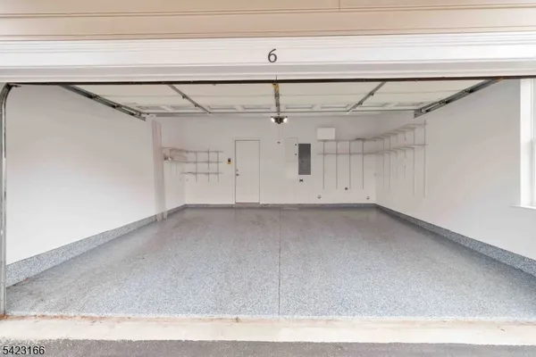 a view of a garage