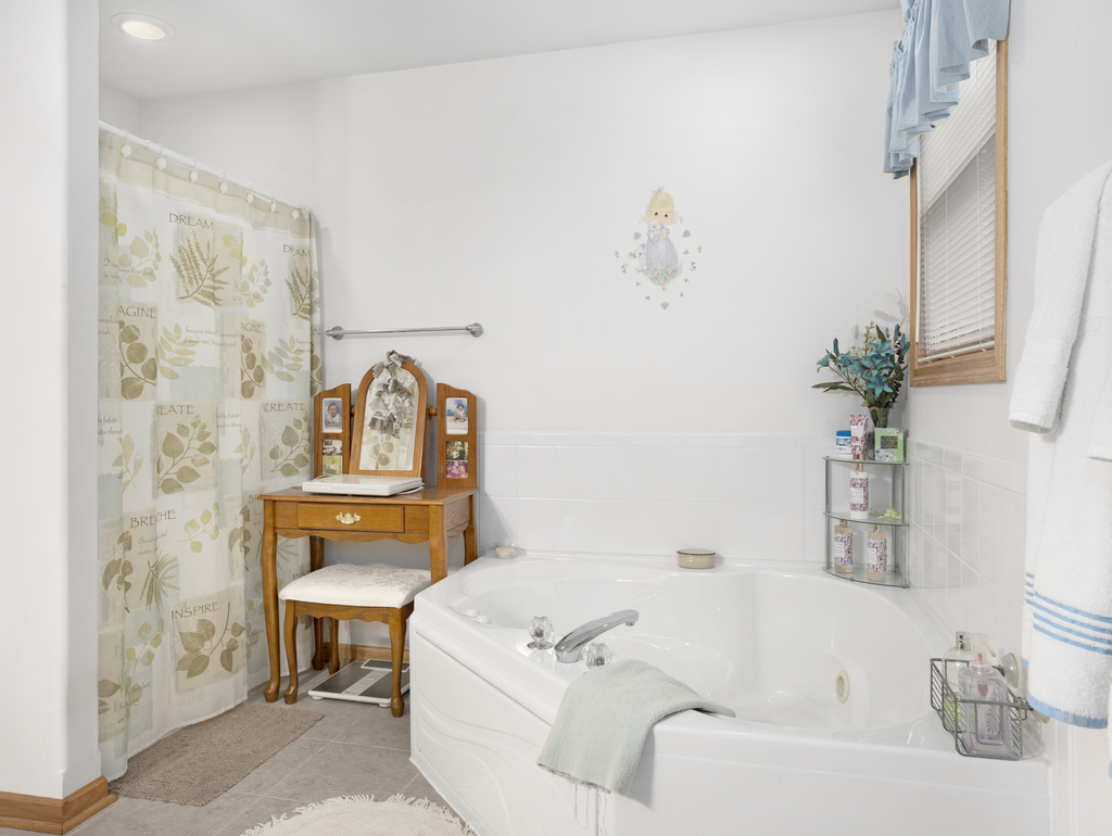 704 Clifford Drive Minooka, IL 60447 - Photo 16 of 25 a bathroom with a sink a mirror and a toilet