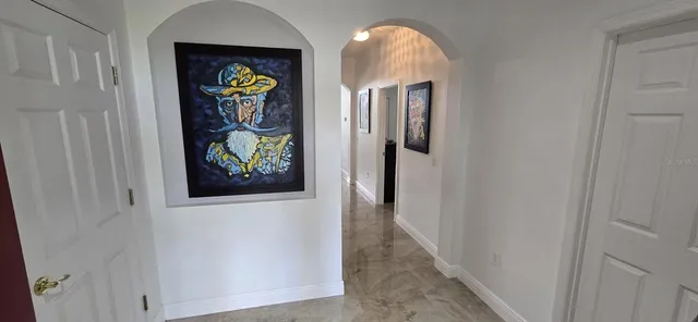 a view of an entryway door