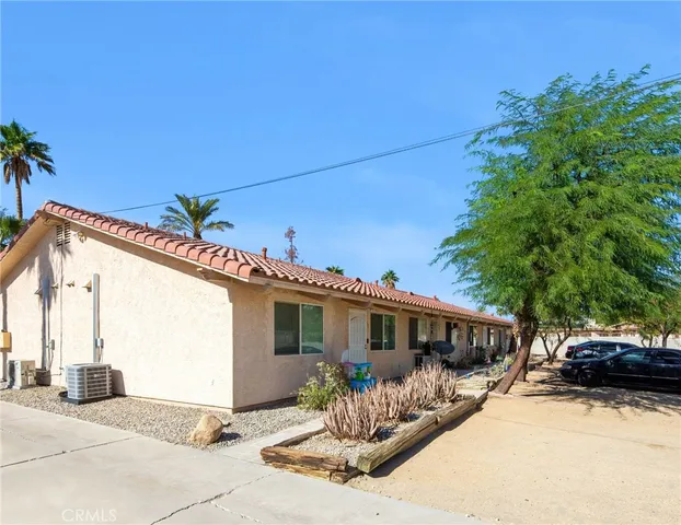 a view of a house with a patio