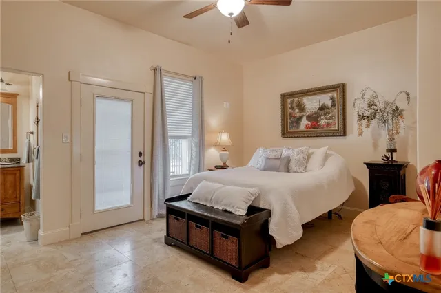 a house view with a garden space