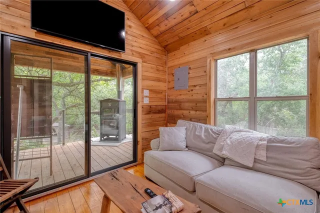 a large tree in the middle of the yard