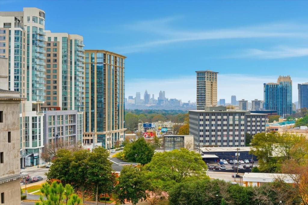 3040 Peachtree Road Northwest, Unit 805 Atlanta, GA 30305 - Photo 26 of 36 a view of a city with tall buildings