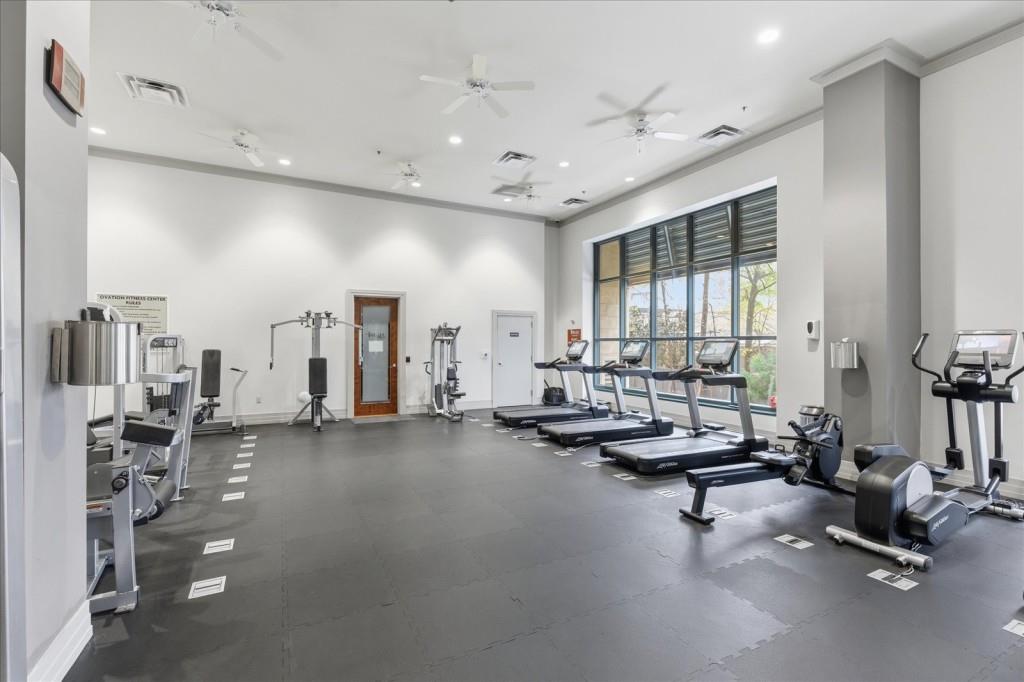3040 Peachtree Road Northwest, Unit 805 Atlanta, GA 30305 - Photo 35 of 36 a view of a room with gym equipment