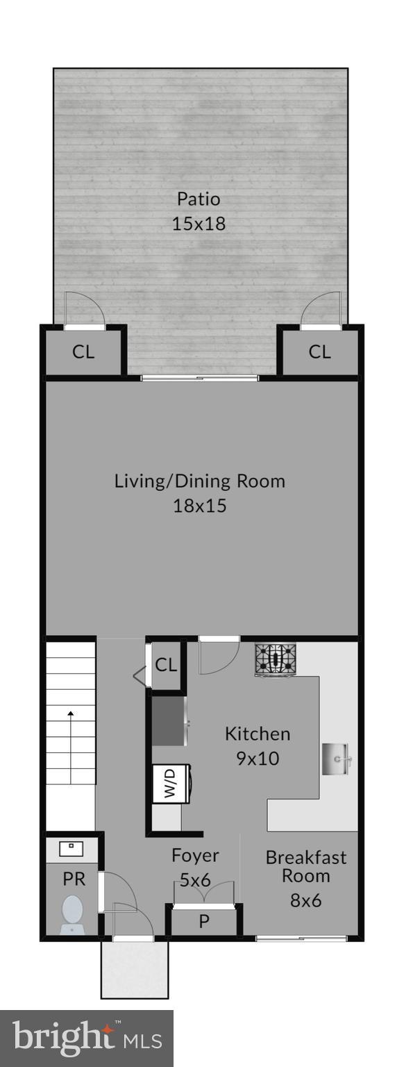 2156 Cartwright Place Reston, VA 20191 - Photo 34 of 35 Main level floor plan