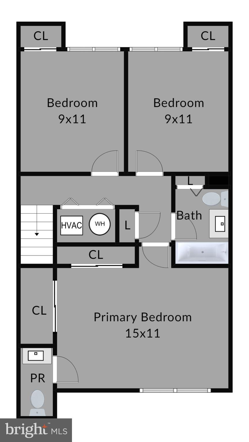 2156 Cartwright Place Reston, VA 20191 - Photo 35 of 35 Upper level floor plan