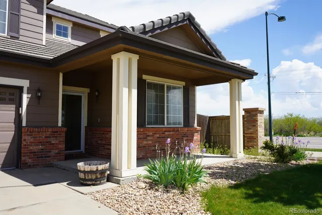 a front view of a house