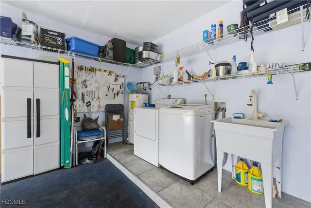 a view of an outdoor dining space with a table and chairs