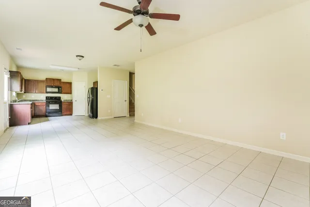 a view of a kitchen with a sink