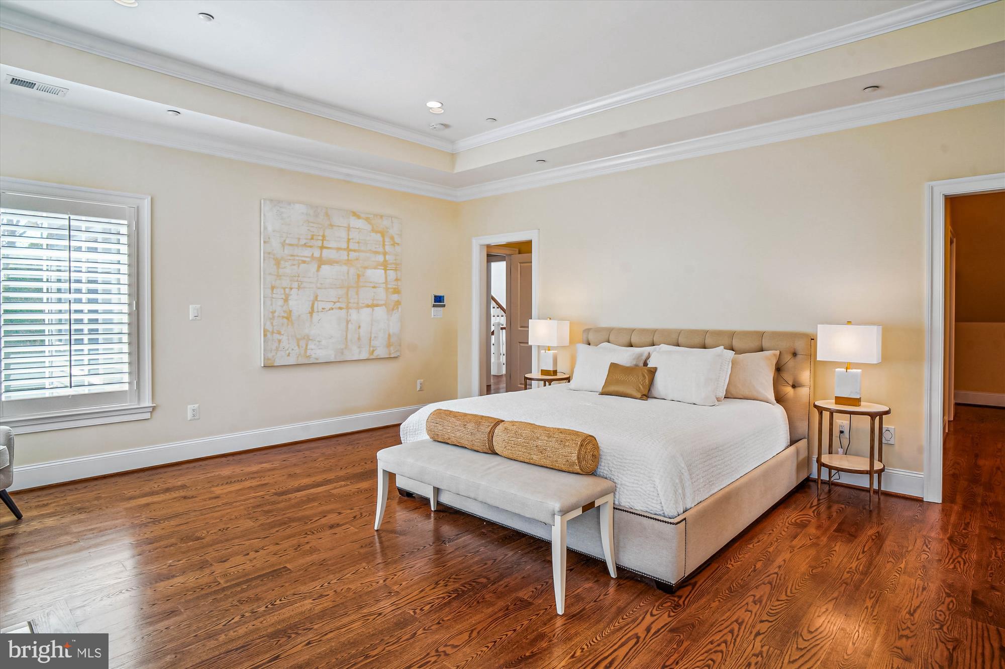 6603 Pyle Road Bethesda, MD 20817 - Photo 41 of 91 a bedroom with a bed and wooden floor