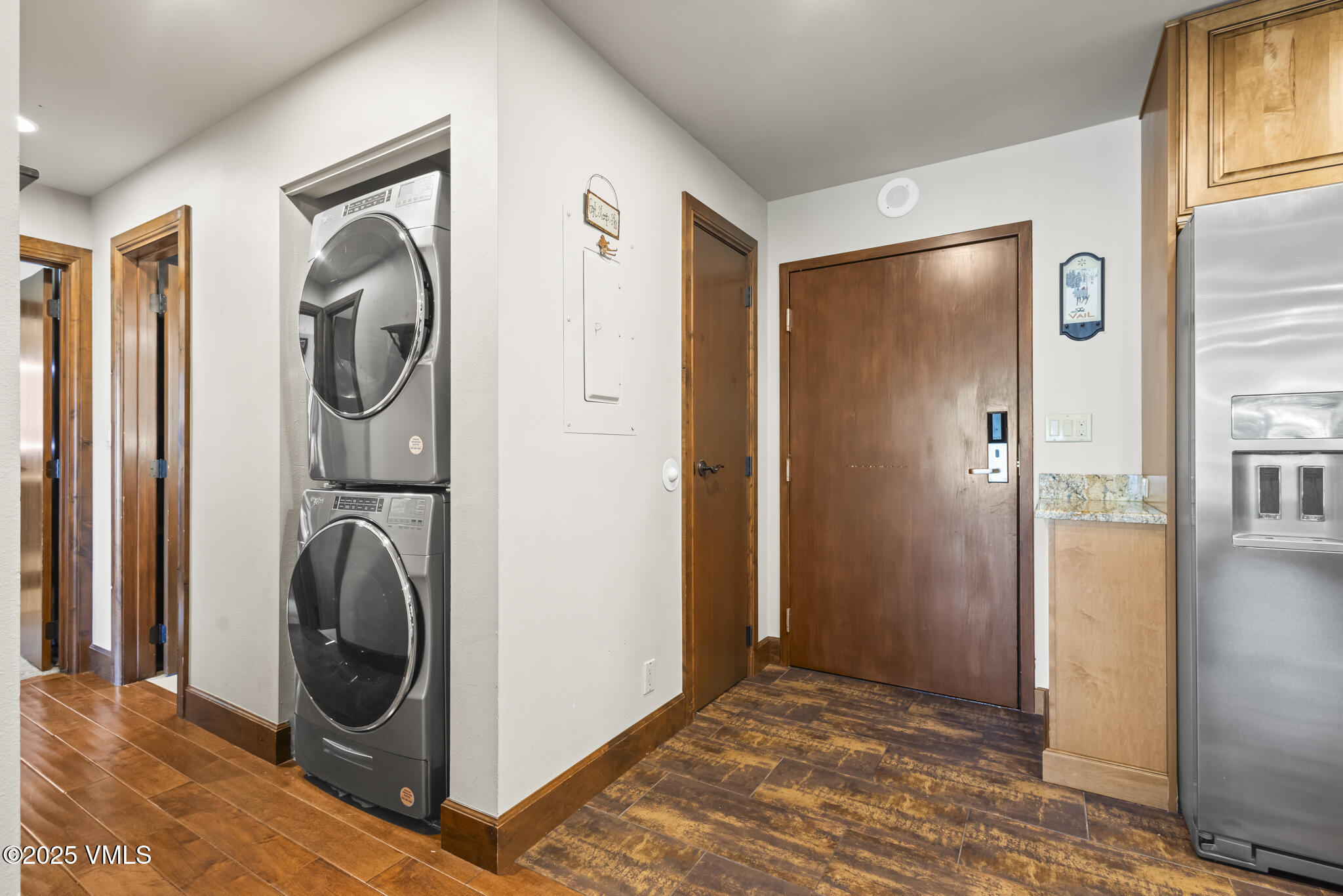 1100 North Frontage Road West, Unit 2504 Vail, CO 81657 - Photo 26 of 35 a view of a storage & utility room with washer and dryer
