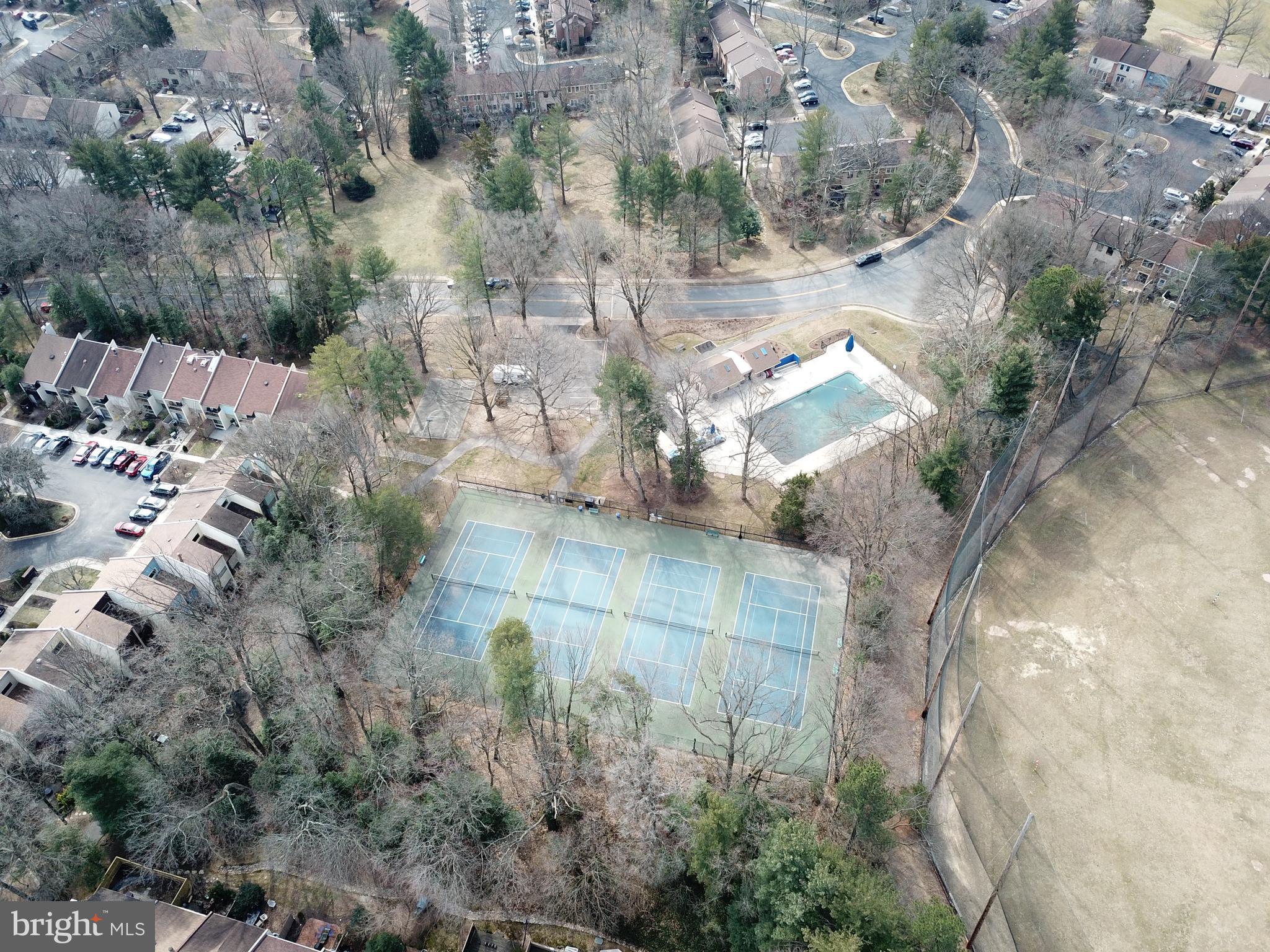 11749 Indian Ridge Road Reston, VA 20191 - Photo 47 of 53 Aerial view of the Newbridge pool & tennis courts.