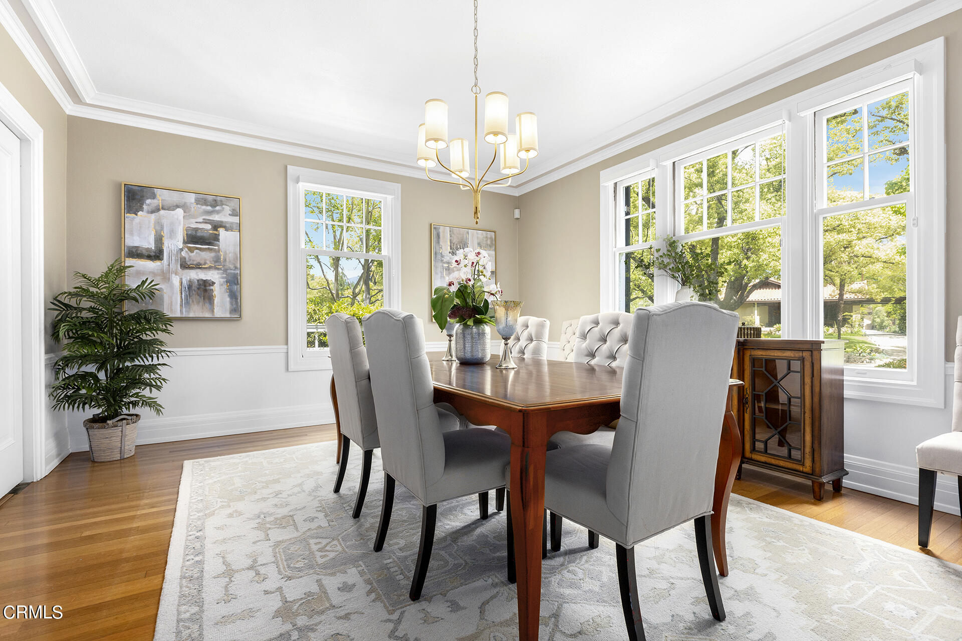 509 Prospect Boulevard Pasadena, CA 91103 - Photo 18 of 68 a view of a dining room with furniture window and wooden floor