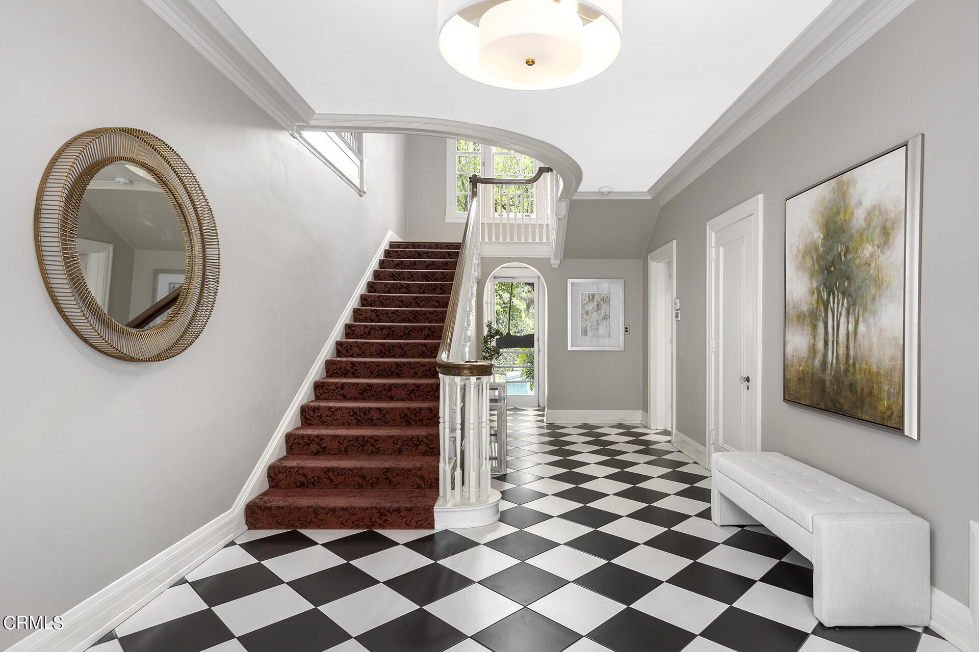 509 Prospect Boulevard Pasadena, CA 91103 - Photo 32 of 68 a view of entryway with wooden floor and stair