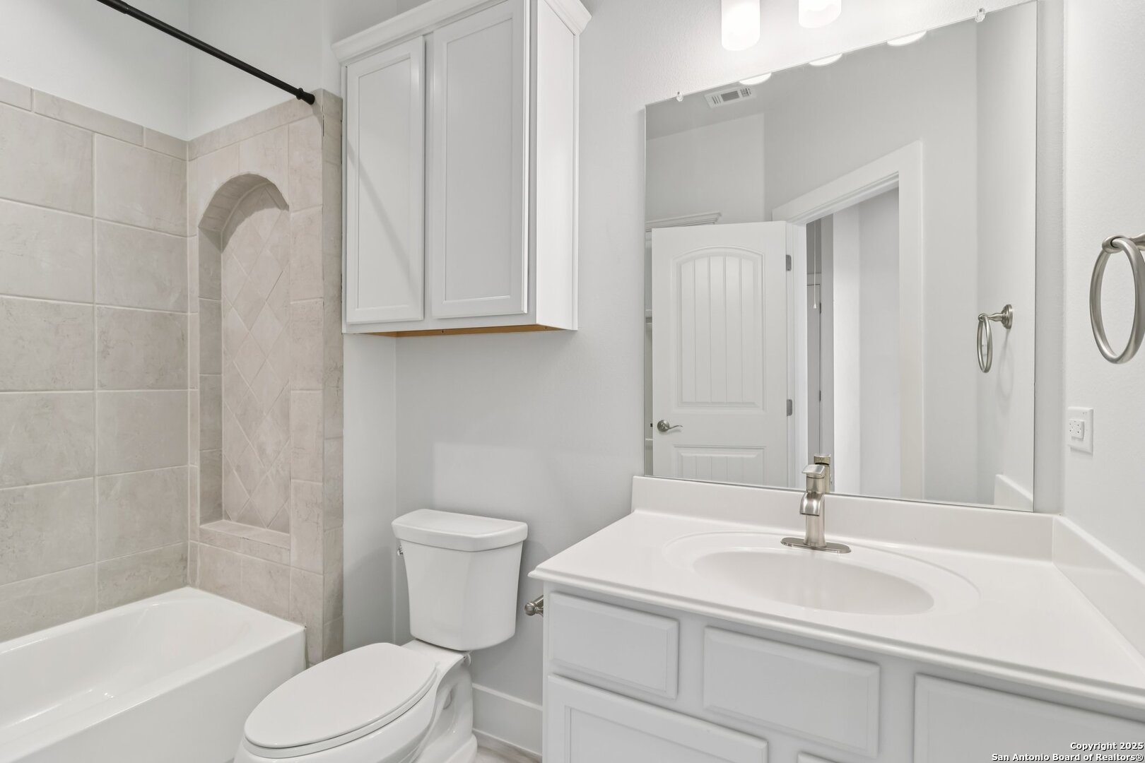 31040 Clover Pass Bulverde, TX 78163 - Photo 29 of 43 a bathroom with a sink a toilet and shower