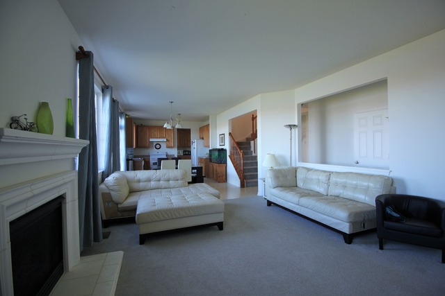3082 Patterson Road Montgomery, IL 60538 - Photo 9 of 25 a living room with furniture and a fireplace