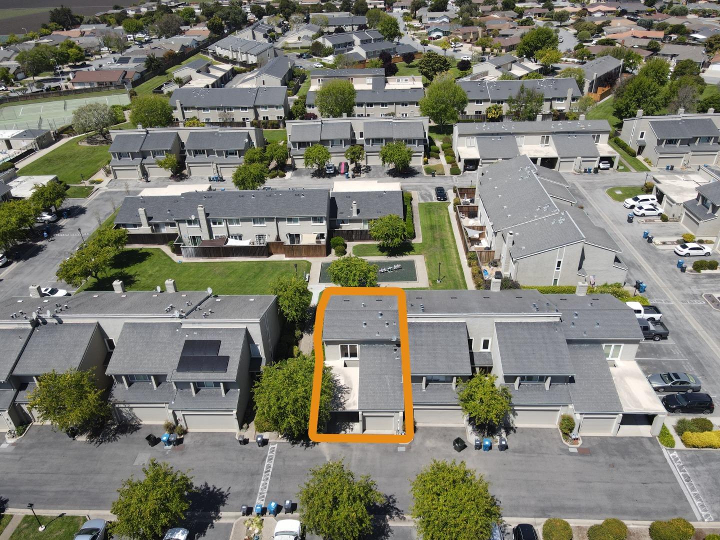 1310 Primavera Street, Unit 109 Salinas, CA 93901 - Photo 32 of 37 an aerial view of residential houses with outdoor space