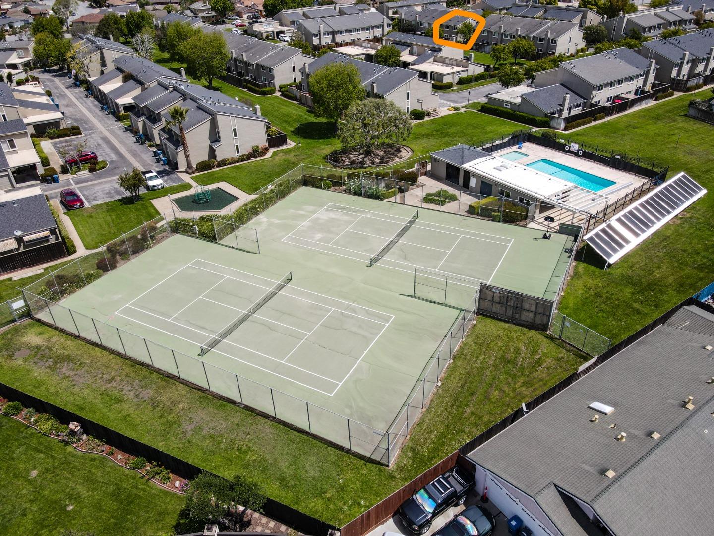 1310 Primavera Street, Unit 109 Salinas, CA 93901 - Photo 33 of 37 an aerial view of a house with a garden