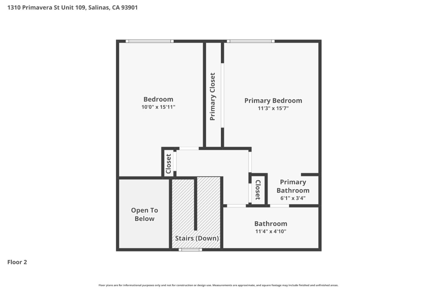 1310 Primavera Street, Unit 109 Salinas, CA 93901 - Photo 37 of 37 a picture of a floor plan