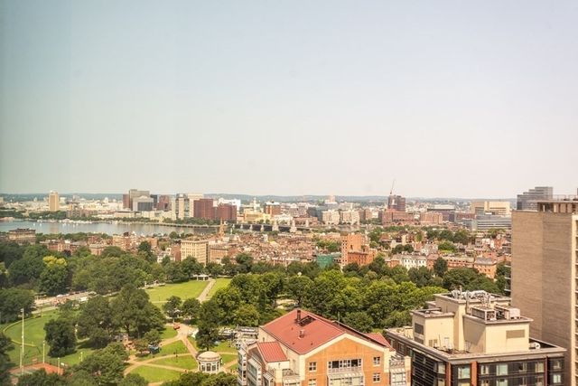 a view of a city from a terrace