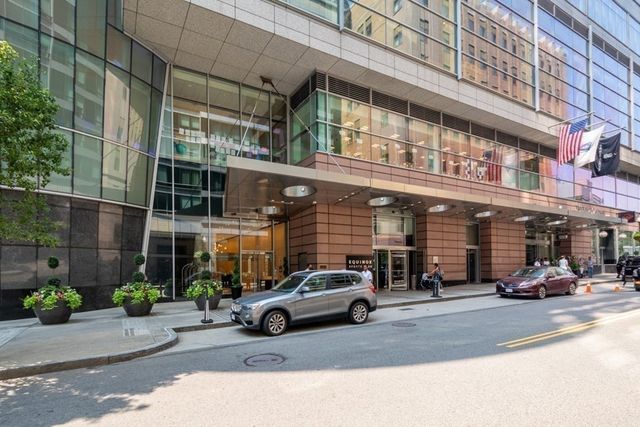 a front view of a building