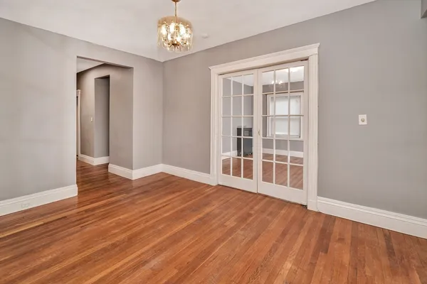 a front view of a building