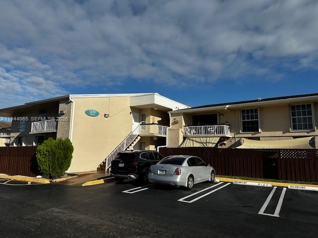 a car parked in front of a building