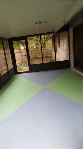 a view of backyard with a garden and plants