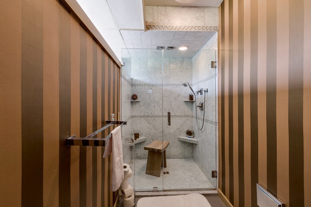 64 Oak Hill Road Worcester, MA 01609 - Photo 19 of 23 a bathroom with a granite countertop bathtub shower