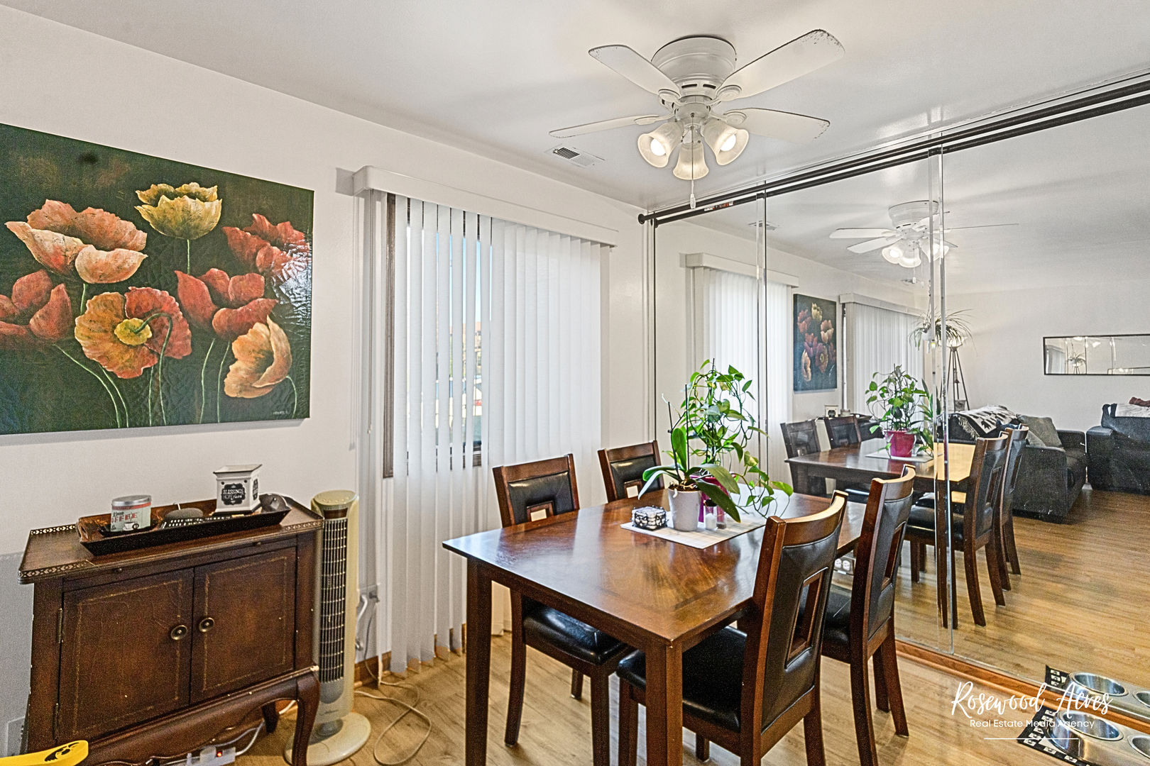 15718 Peggy Lane, Unit 2 Oak Forest, IL 60452 - Photo 6 of 16 a view of a dining room with furniture and wooden floor