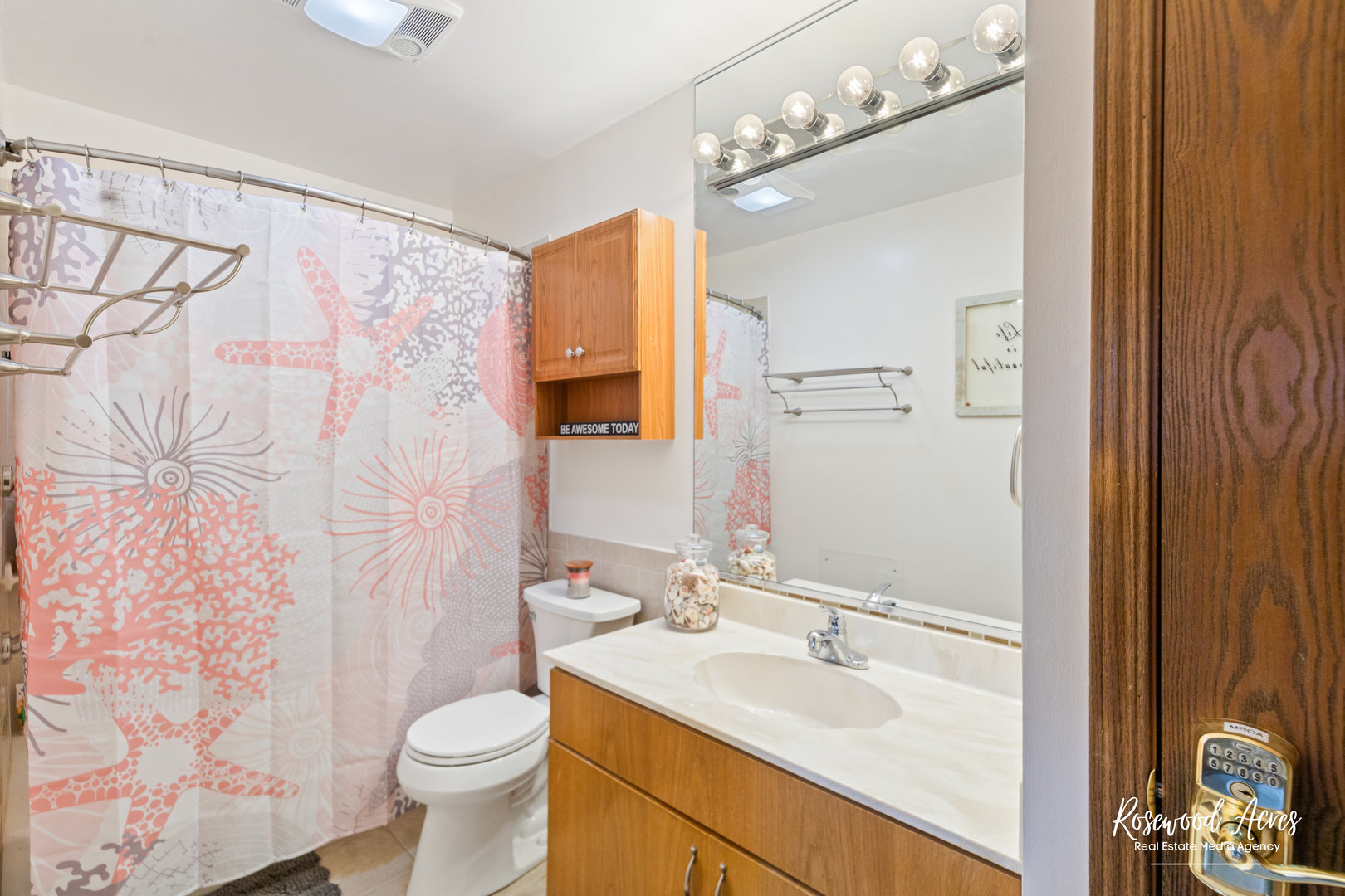 15718 Peggy Lane, Unit 2 Oak Forest, IL 60452 - Photo 9 of 16 a bathroom with a sink and mirror with toilet