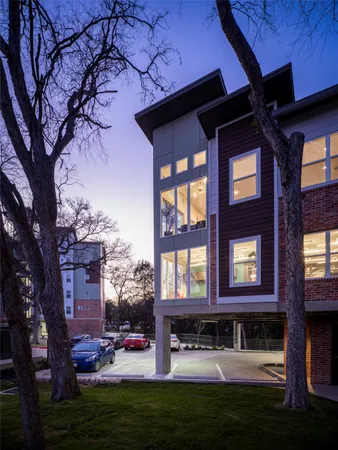 a view of a building with street