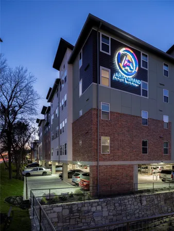 a view of a building with street