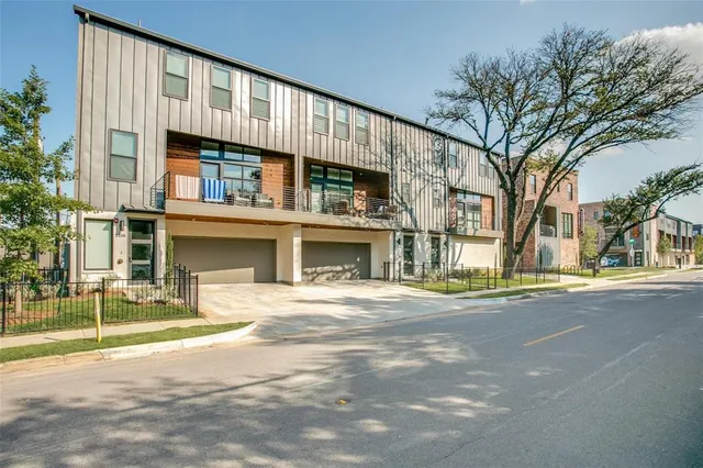 a view of a building with a street