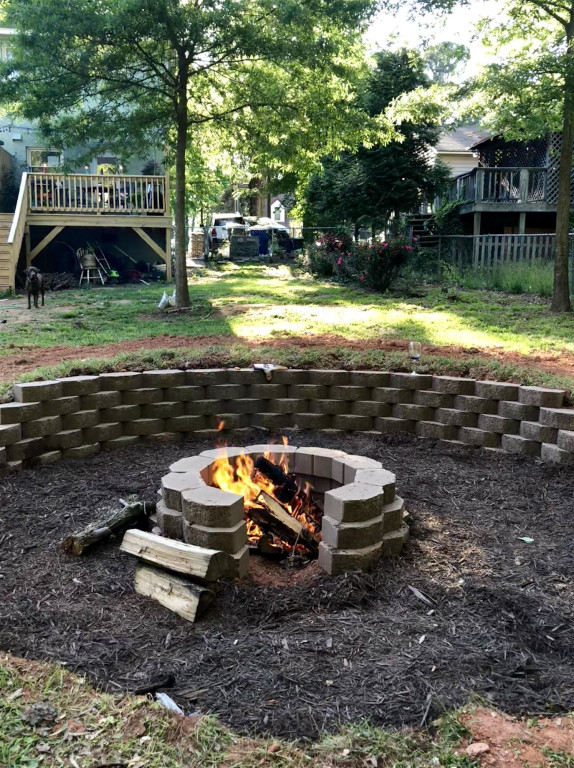 Undisclosed Address Raleigh, NC 27606 - Photo 4 of 4 a backyard of a house with yard and outdoor seating