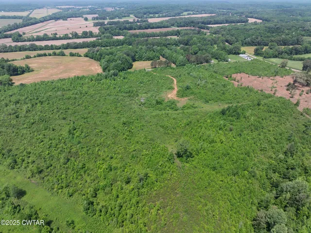 a view of a lake with a yard and lake view