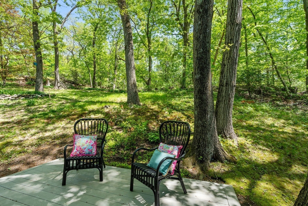 44 Hackensack Road Chestnut Hill, MA 02467 - Photo 11 of 13 a view of a chairs in backyard of house