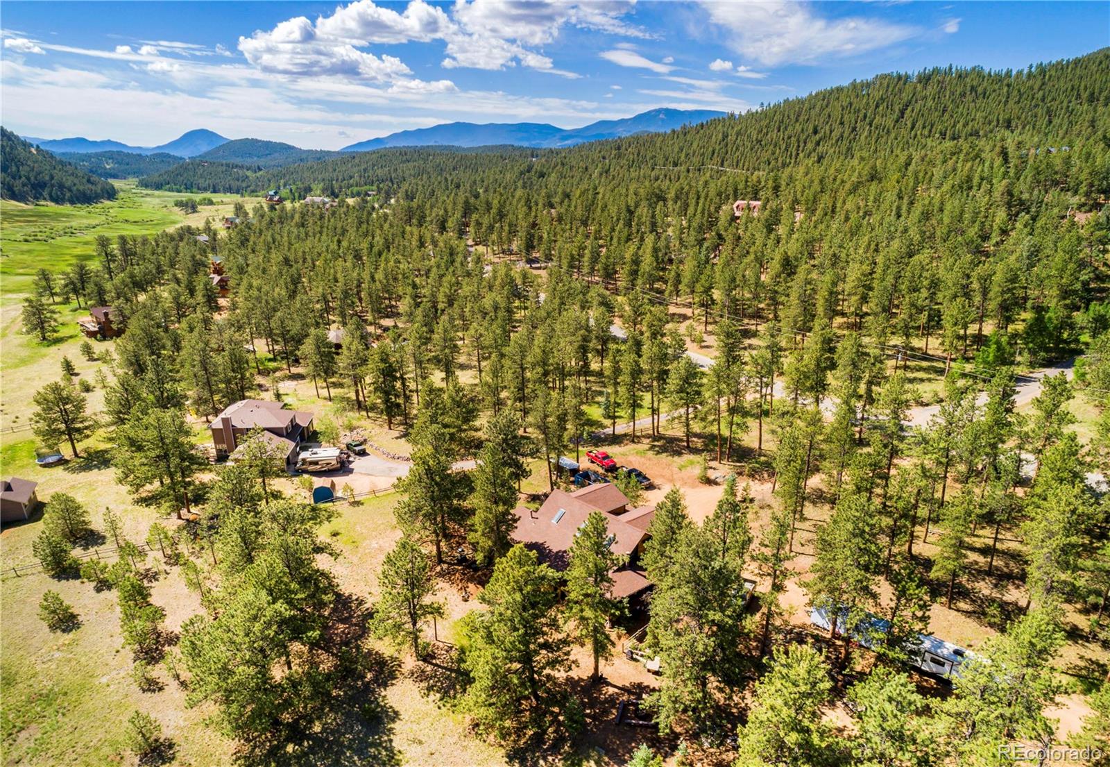 503 Conestoga Road Bailey, CO 80421 - Photo 39 of 40 a view of a city with an ocean view